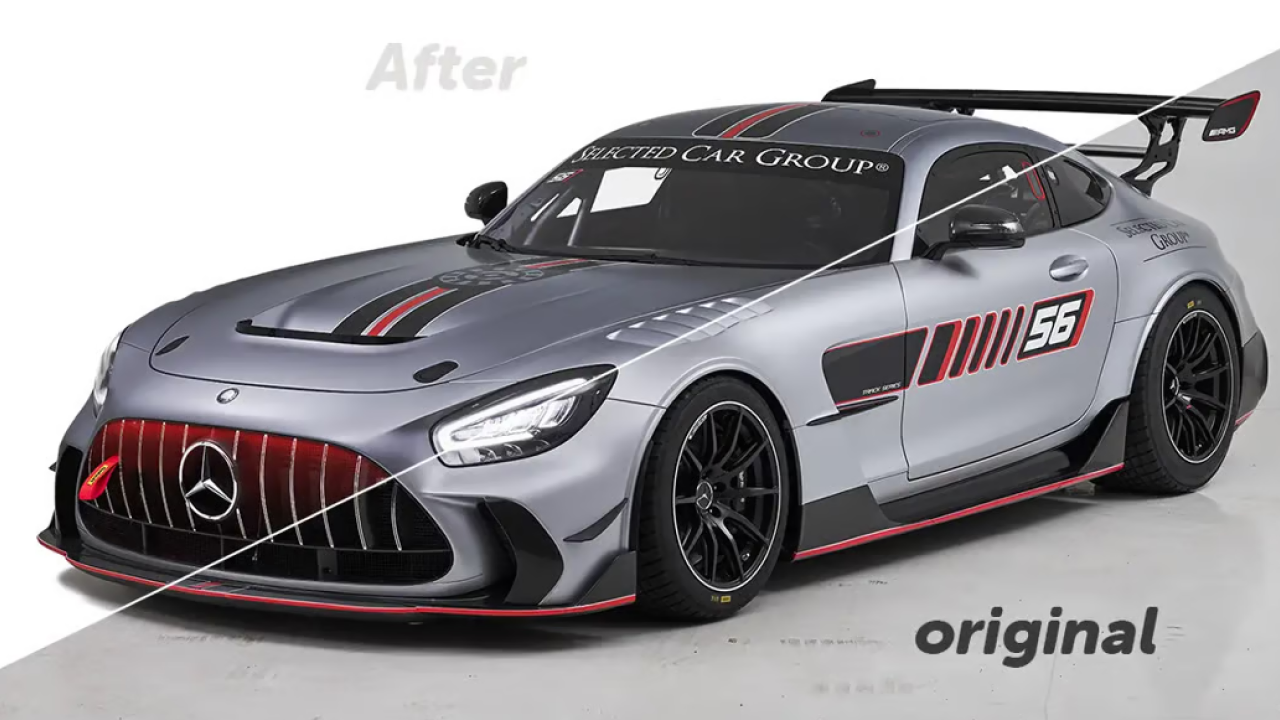 Automotive photo retouching for dealerships and campaigns