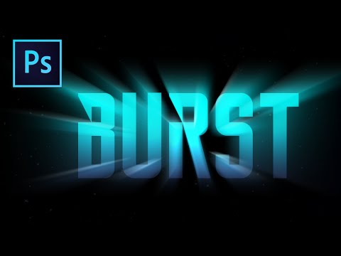 the word BURST with a light burst effect