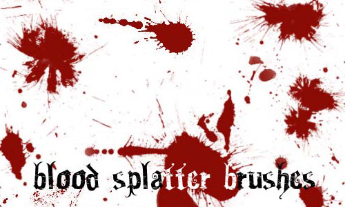 blood splatter psd