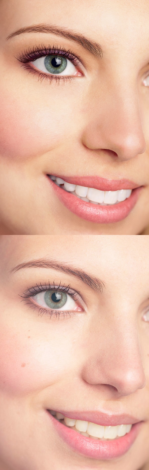 women image retouch before and after