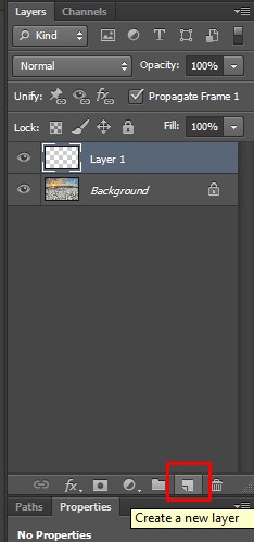 the way to select a new layer