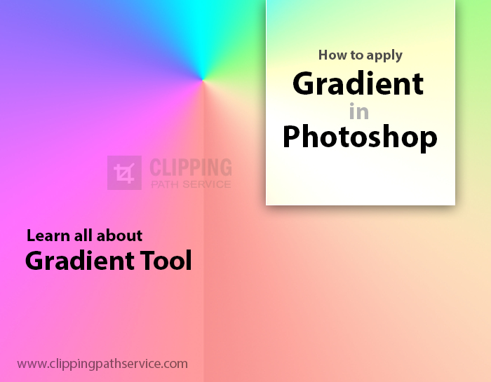 How to apply gradient in Photoshop-Image edited by ClippingPathService