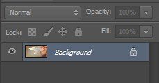 In Photoshop Background Layer is shown