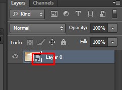 The icon changes of Background layer