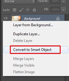 Convert to Smart Object on Photoshop