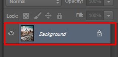 Changes made on Background Layer in Photoshop