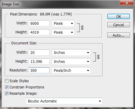 Changing Pixel Size in Photoshop